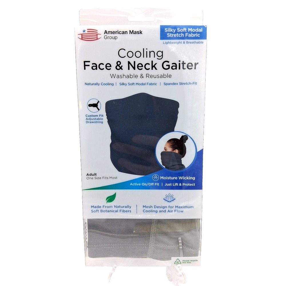 American Mask Group Cooling Face & Neck Gaiter Washable‎ Adjustable
